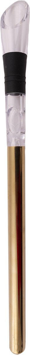 Point-virgule - wijnkoelstick - rvs acryl - goud - 31.5cm