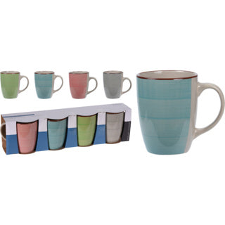 Becher Steingut-Set 4tlg. 270ml | 4 Stück
