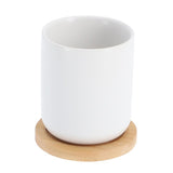 Bredemeijer Teebecher Umea 200 ml weiß und Untersetzer Set 2