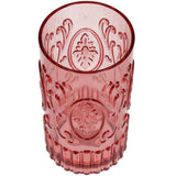 No brand Trinkbecher Acryl rosa 8,2x8,2x15,2cm | 2 Stk