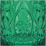 No brand Trinkglas Acryl grün 8,9x8,9x9,5cm | 4 Stück