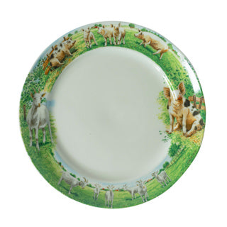 Wiebe van der zee Teller 25 cm Ziege Schwein wiebe | 6 Stück