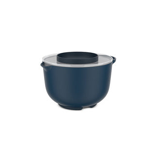 Mepal Rührschüssel mit Spritzdeckel Chef It – 3 l – Schüssel – mikrowellen- und spülmaschinenfest – Backutensilien – Marineblau