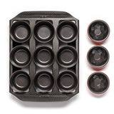 Ottosimon Backformen-Set Tefal Creabake Lila 12 Stück Metall.
