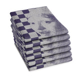 Ddddd Geschirrtuch Mädchen mit Perle 60 x 65 blau | 6 Stück