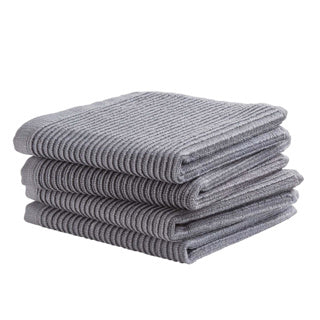 Ddddd Geschirrtuch Basic Grau 30 x 30 cm Set 4 | 2 Stk