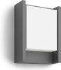 Philips led philips arbour buitenwandlamp - warmwit licht - breed