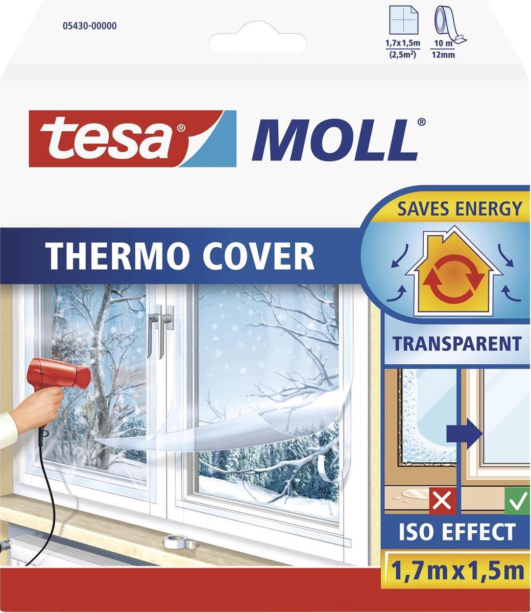 Tesa 1003632 – Thermoabdeckung 2,55 m2 | 6 Stück