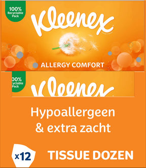Kleenex-Taschentücher – Allergie-Komfort – Vorteilspackung – 12 x 56 Stück (672 Taschentücher)