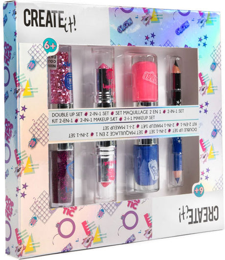 Erstelle es! Poptastisches doppelseitiges Make-up-Set
