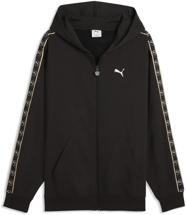 Puma ess elevated tape relaxed full-zip hoodie fl