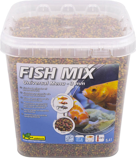 Ubbink – Fischmischung – Fischfutter – Universal 5,4 l – 3 mm – Alleinfutter – schwimmend