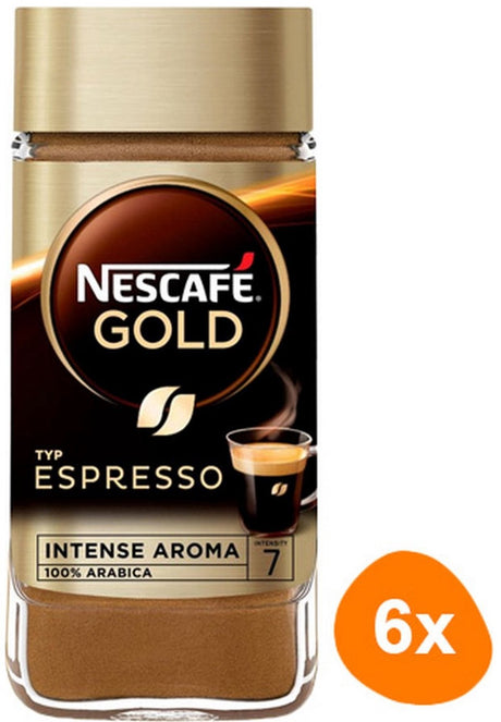 Nescafé Gold Espresso Instantkaffee – 6 Kannen x 100 g