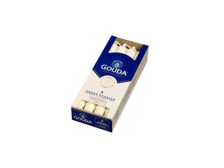 Gouda Kronenkerze Elfenbein 240 24 Karton mit 8 Stück