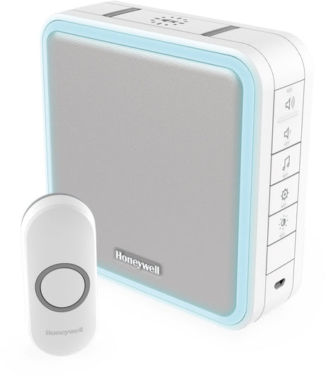 Honeywell Home Honeywell Gong, kabellos, tragbar, Halo 200 m, weiß, DC915N
