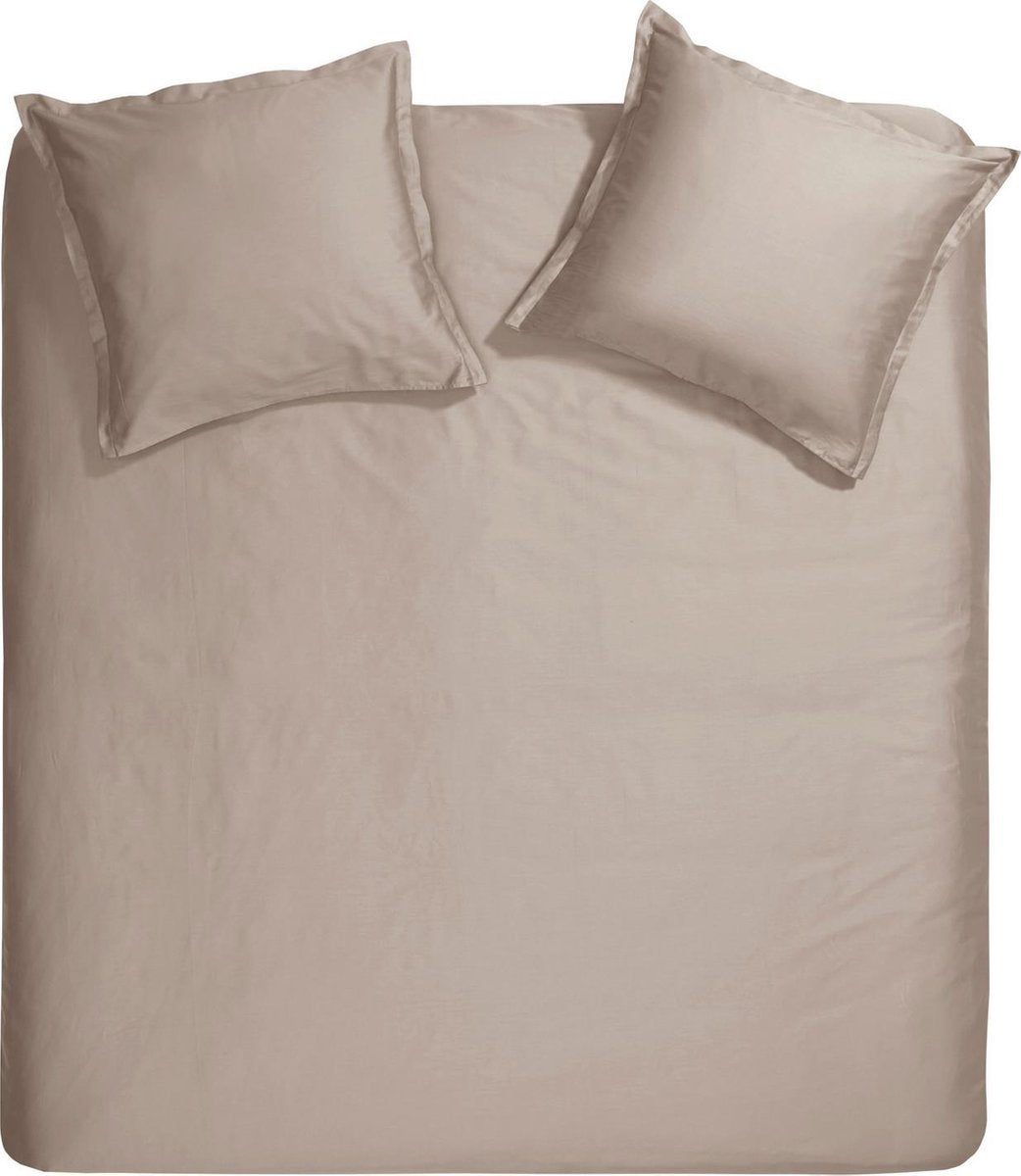 Cinderella sundays dekbedovertrek - extra breed - satijn - 260x200 220 cm - taupe