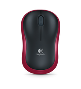 Logitech M185 Wireless Optical Maus Red [RF 2,4 GHz, 1000 DPI, 3-Button, AA, 10 m]