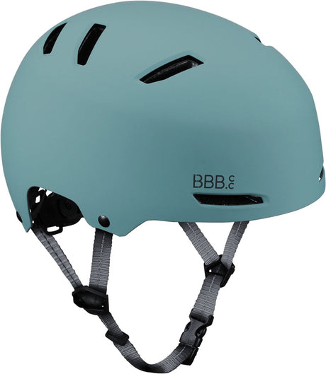 Bbb Cycling Wave Kinderhelm Fahrrad – 8 bis 12+ Jahre – leicht – verstellbar – waschbare Polsterung – Fahrradhelm Mädchen und Jungen – Fahrradhelm Kinder Erwachsene – mattgrün – 56–58 cm – Bhe-150 m