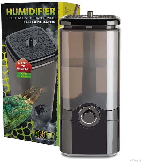 Exo terra humidifier 4,5 l | ultrasone luchtbevochtiger met verstelbare nevel | tot 100% rh