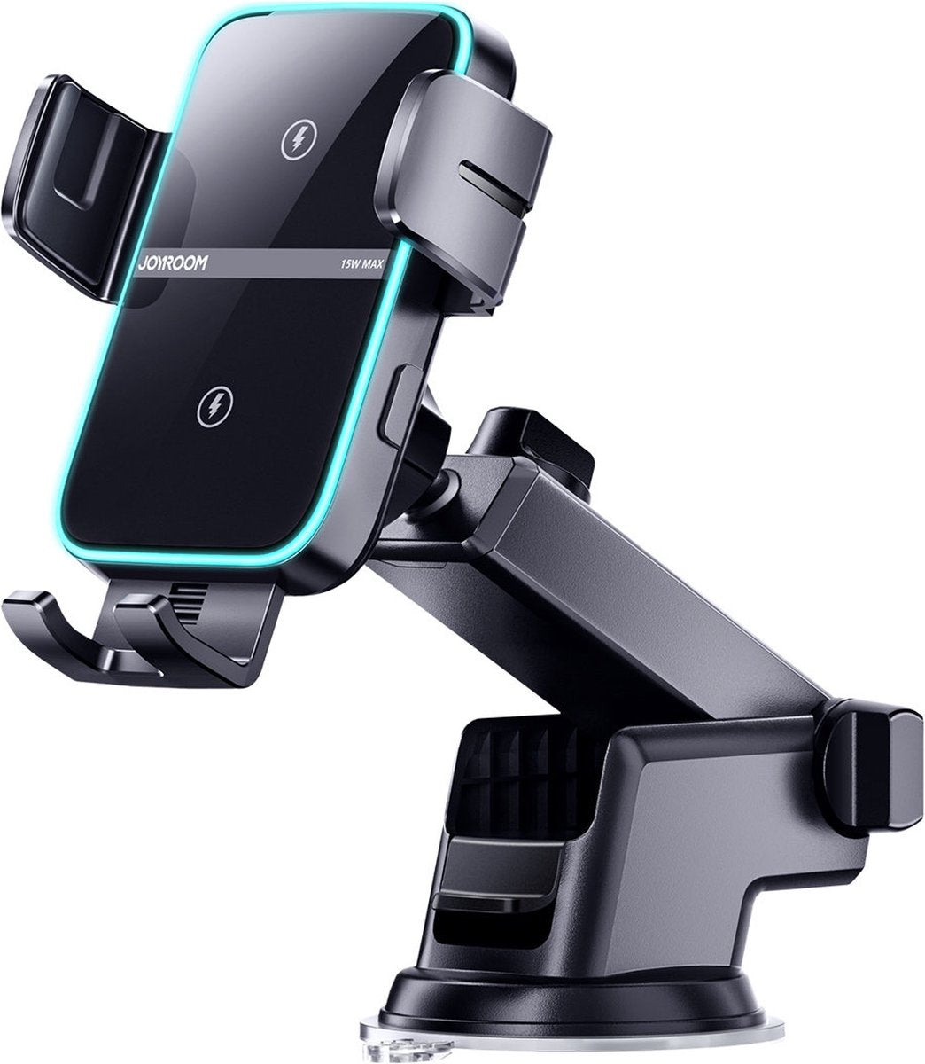 Joyroom car dashboard holder jr-zs246 with qi inductive charger (black)