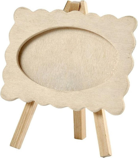 Creativ Company Holzfotosrahmen auf Esel, 13.2x11.5 cm