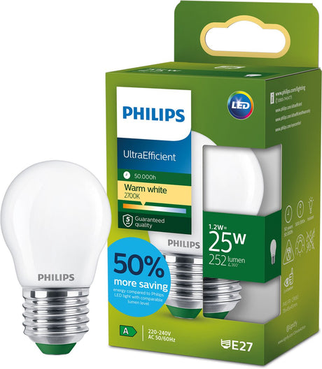 Philips led philips ultra efficient led lamp transparant - 75 w - e27 - koelwit licht