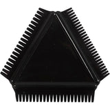 Strukturierter Gummikamm von Creativ Company, Größe 9 cm, schwarz, 1 Stück