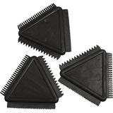 Creativ Company strukturierter Gummikamm, Größe 9 cm, schwarz, 3 Stück 1 Box
