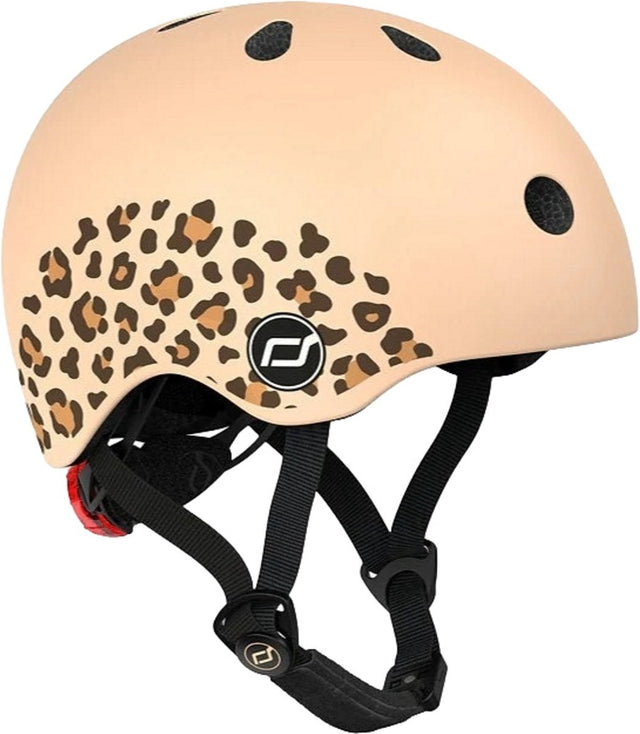 Scoot and ride leopard maat xxs-s kinderhelm sr-96561