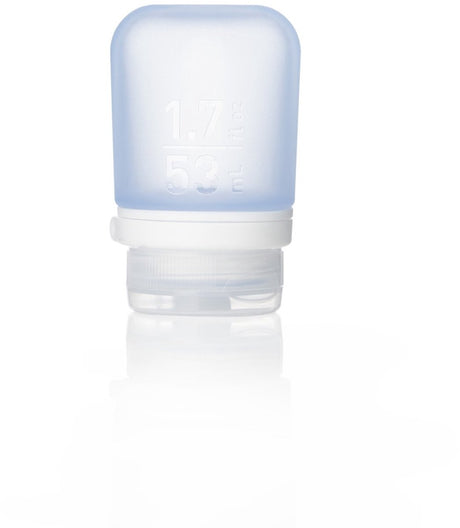 Human Gear – Gotoob+ – Reiseflasche – Flachmann – wiederverwendbar – auslaufsicher – leicht – klein – 53 ml – blau