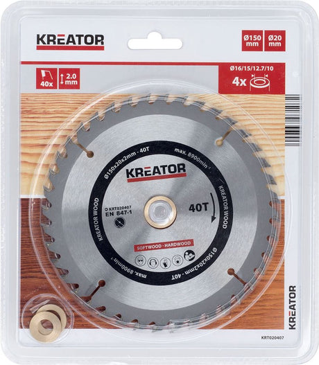 Kreator Sägeblatt Holz 150mm40t