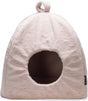 Beeztees moza - kattenhuis - kattenmand - pluche - roze - 40x40x40 cm