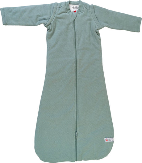 Lodger hopper - baby slaapzak winter met afritsbare mouwen - 98cm - 3.3 tog - autostoel - groen - winterslaapzak