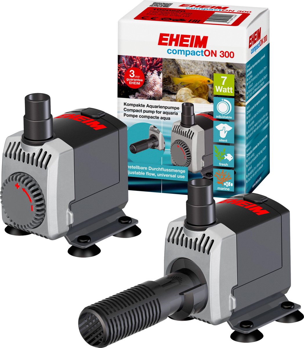Eheim Compacton 300 - Pumpe - 6,8x9,7x12 cm - schwarz - 300 l h