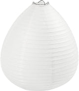 Creativ Company Reispapierlampe weißer Tropfen, 27cm