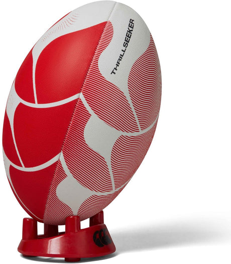 Canterbury thrillseeker rugby ball wit rood 5