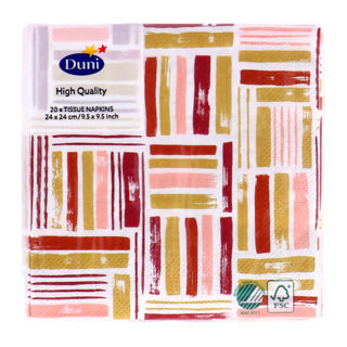 Duni Servietten Golden Impuls 24x24 cm | 12 Stück
