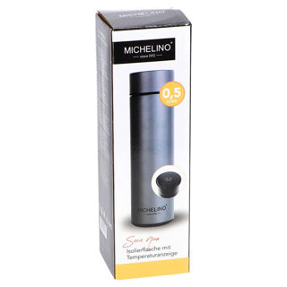 Michelino Thermoskanne mit Temperaturanzeige 0,5l | 2 Stk