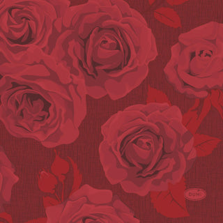 Duni Servietten Rich Roses 24x24 cm | 12 Stück