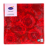 Duni Servietten Rich Roses 33x33 cm | 12 Stück