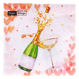 Duni Servietten Herzen Blasen 33x33 cm | 12 Stück