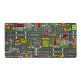Spielmatte duoplay wendbar Stadt und Bauernhof, 67x100cm