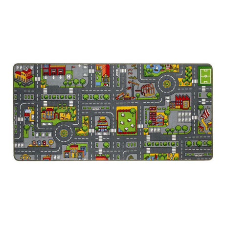 Spielmatte duoplay wendbar Stadt und Bauernhof, 67x100cm