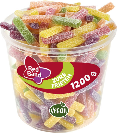 Rote Band-Sauer-Pommes-Bonbons - saure Mischung - Silo 100 Stk