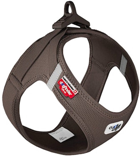 Curli vest harness clasp air-mesh - bruin - m