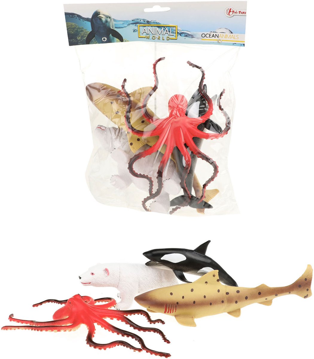 Toi-toys Tierwelt Meerestiere Deluxe, 5-tlg.