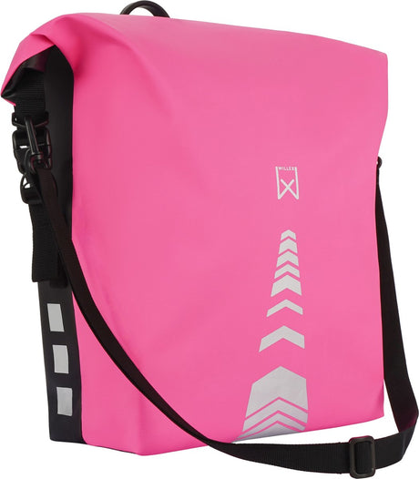 Willex - Einzeltasche - 17 Liter - Rollfaltverschluss - abschließbar - mit Schultergurt - sportlich - Damen - Pink