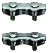 Mack 1006900 - 2 staaldraadklemmen duplex verzinkt 2-3mm bl | 5 stuks