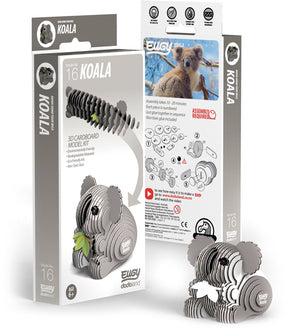 Eugy 3d puzzel - koala - wilde dieren - duurzaam - verzamel ze allemaal - 6 jaar