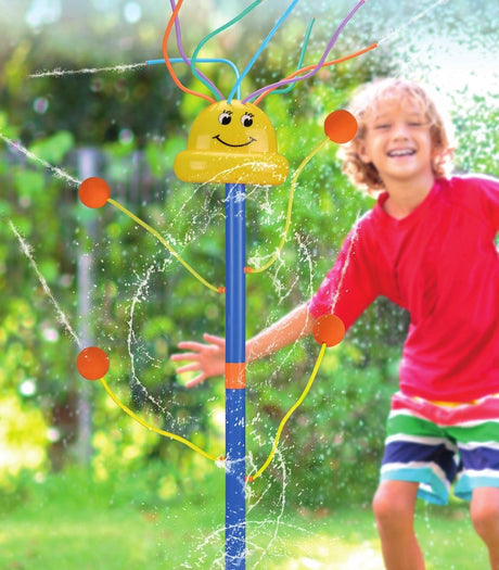 Eddy toys waterzone waterspeelgoed sproeier - waterpret voor kinderen - ⌀20x83cm - geel blauw